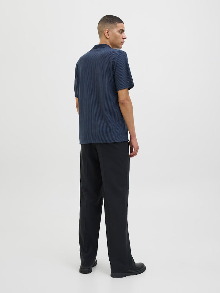 Jprkash Ss Polo - Blauw Dessin