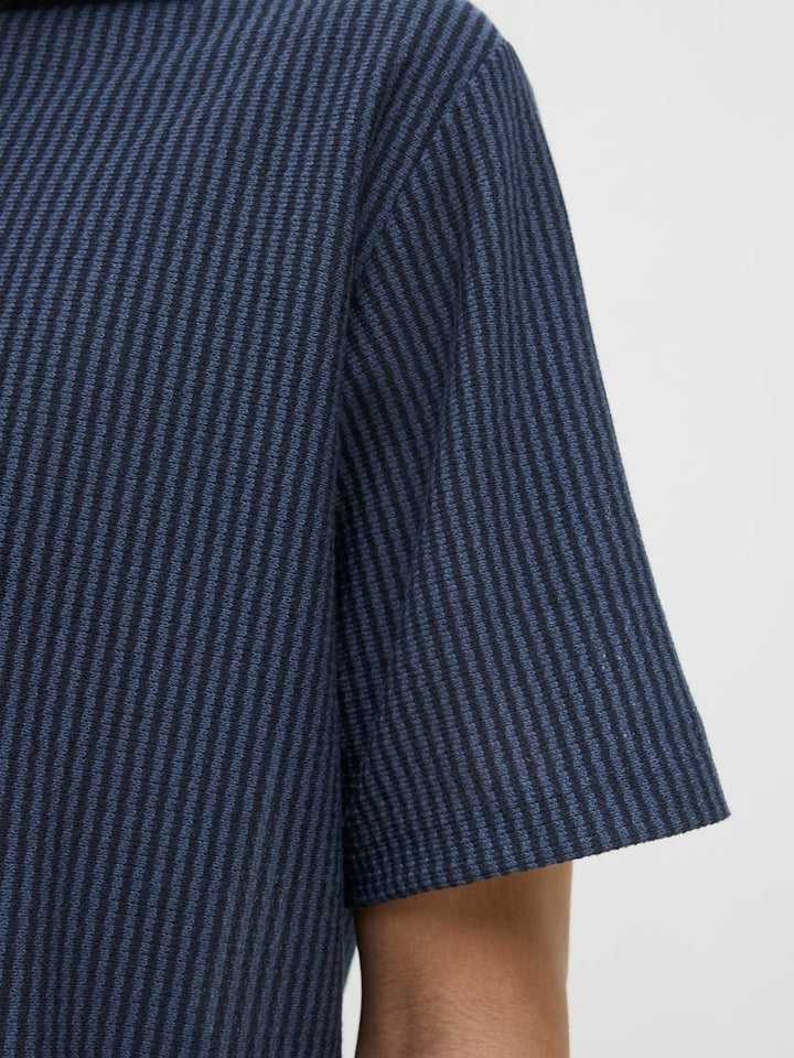 Jprkash Ss Polo - Blauw Dessin