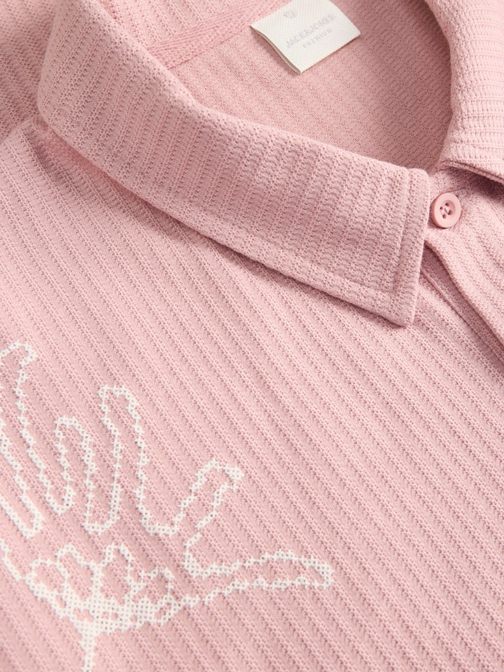 Jprleon Ss Polo - Licht Roze