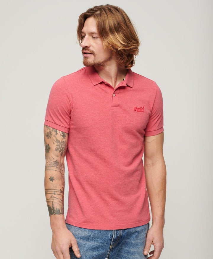 Classic Pique Polo Shirt - Donker Rose