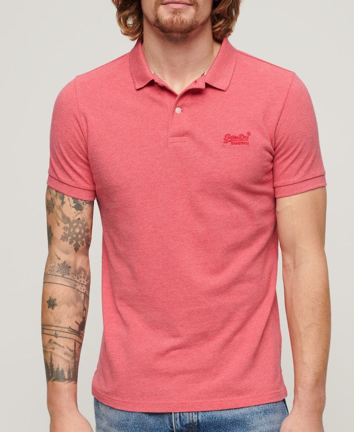 Classic Pique Polo Shirt - Donker Rose