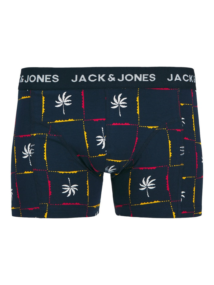 Jacpalm Trunks 3-pack - Zwart Dessin