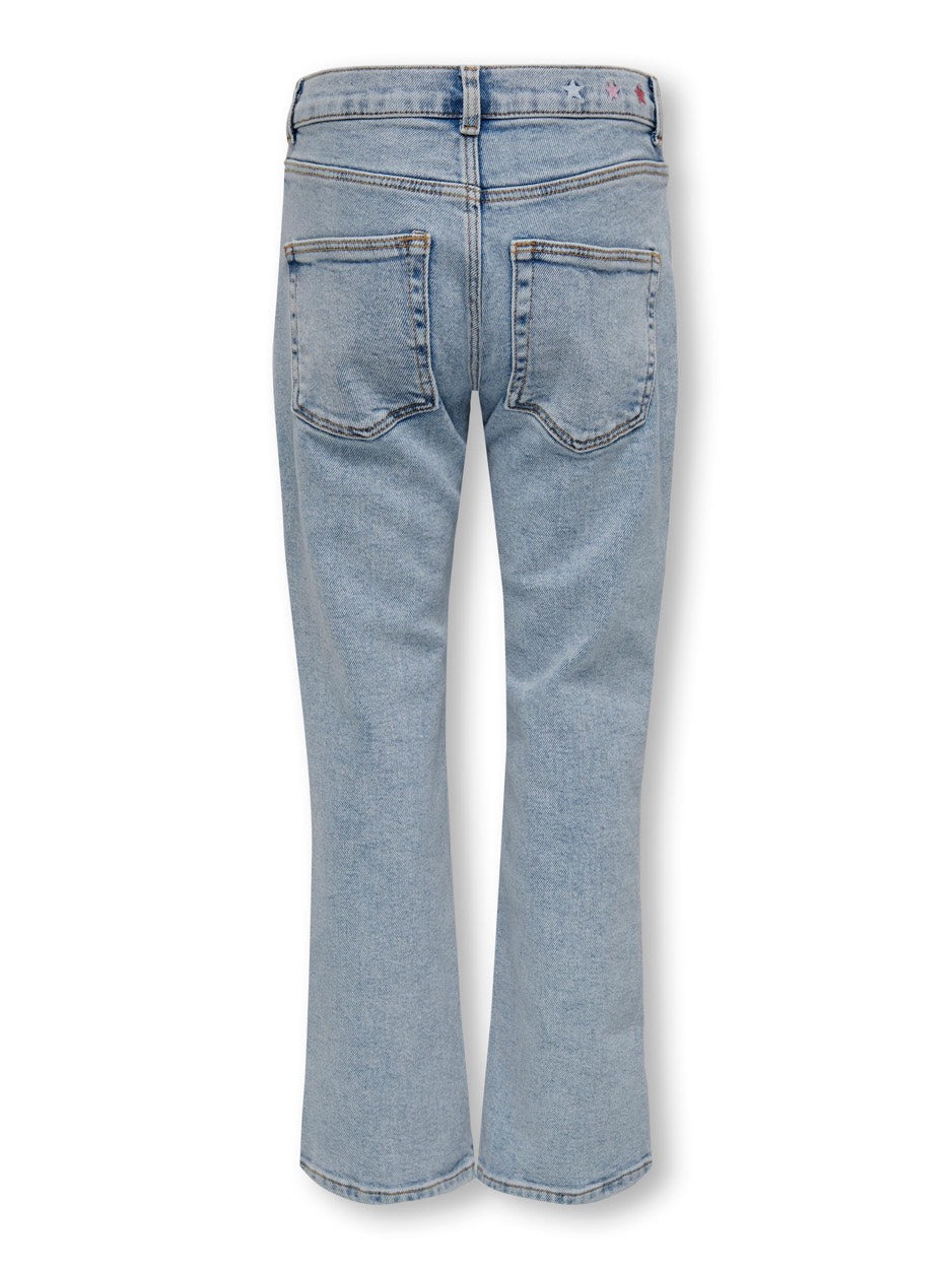 Kogbillie Str Slit Embroidery Dnm J - Blue Denim