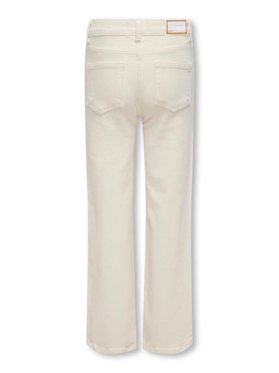 Kogjuicy Wide Leg Dnm Cro - Ecru