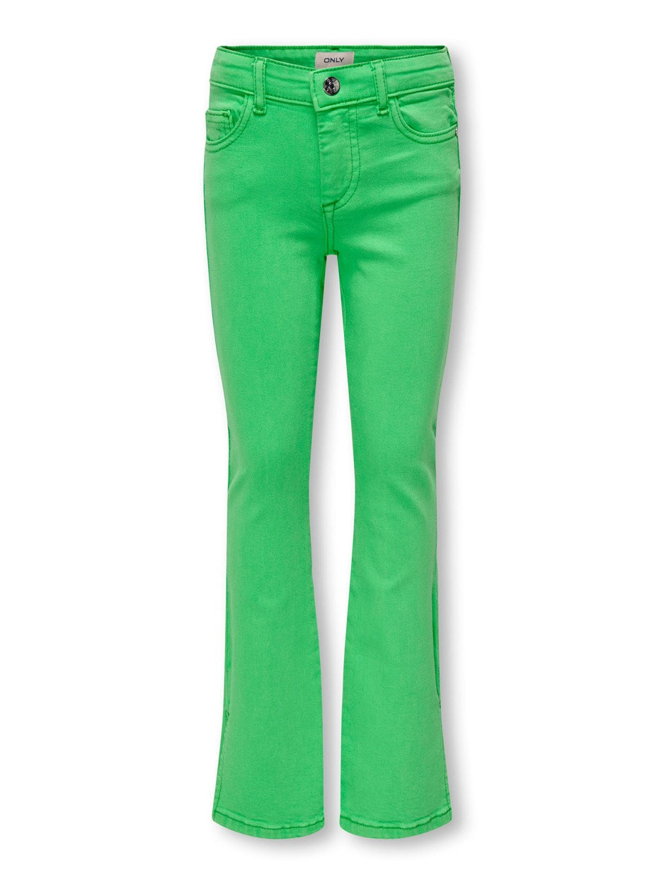 Koghush Color Flared Slit Pnt - Groen