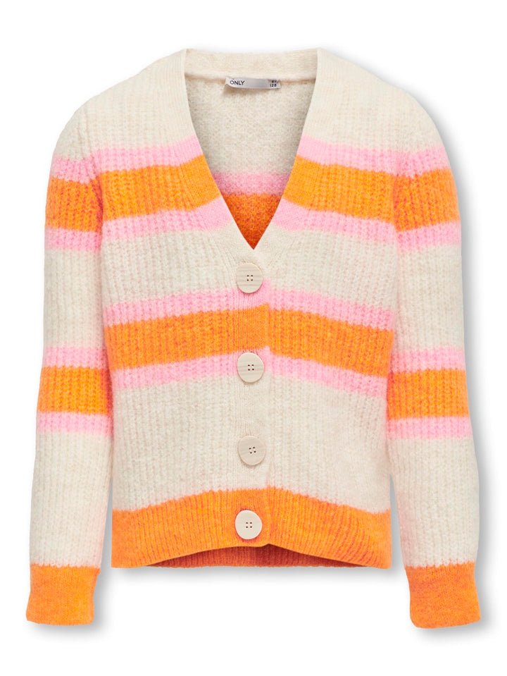 Kogethel Ls Cardigan - Ecru Dessin