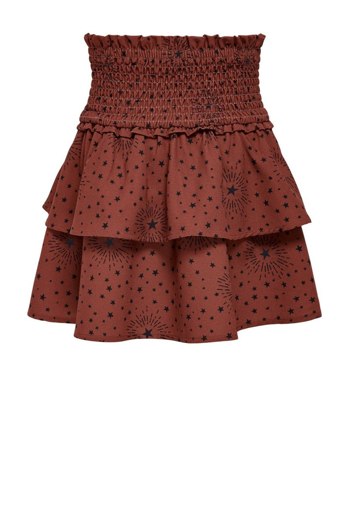 Konmolly Layerd Smock Skirt Cs Ptm - Brique