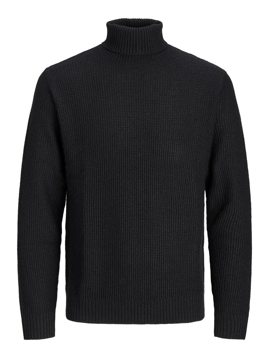 Jorkyle Knit Roll Neck Jnr - Zwart