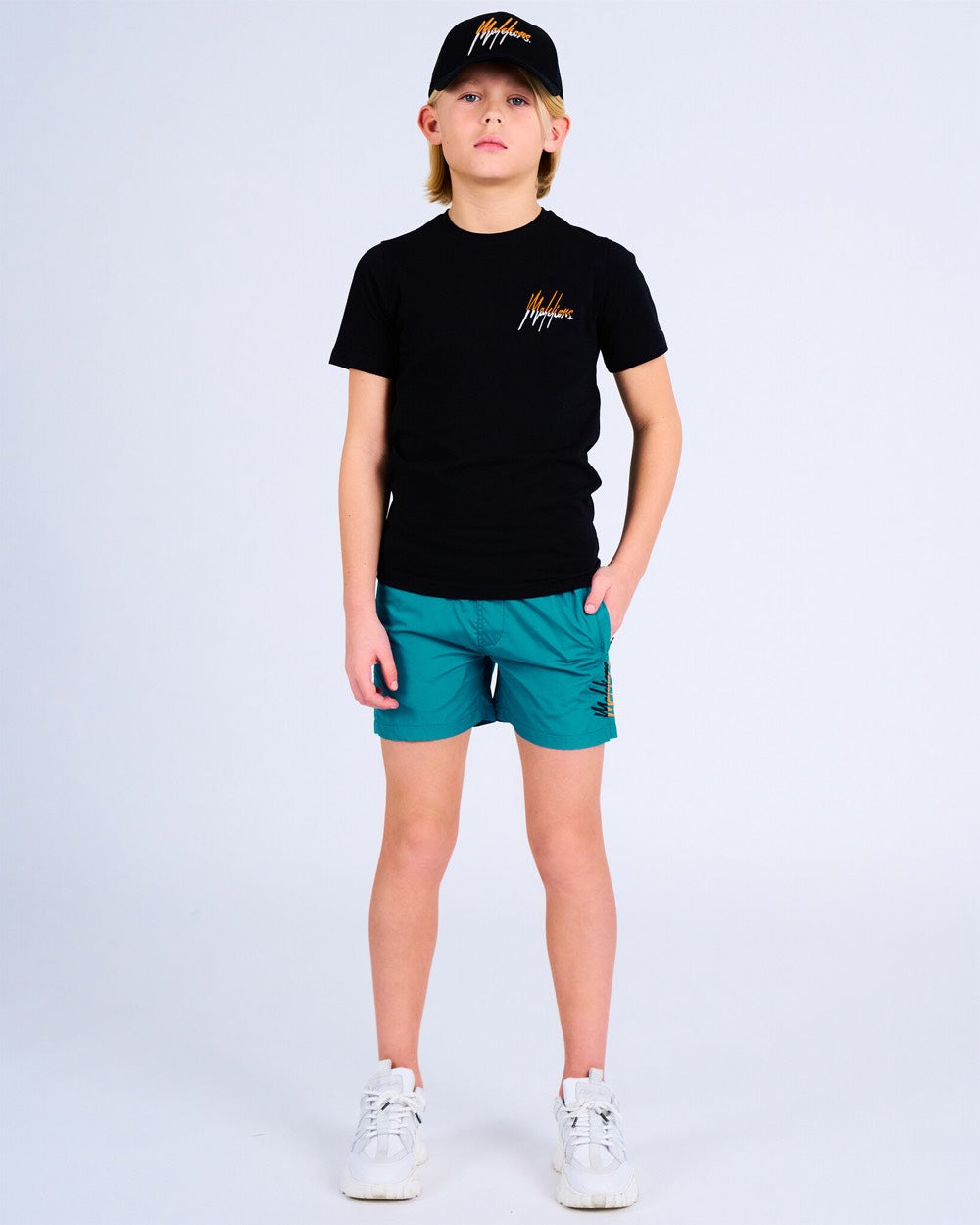 Malelions Junior Spit T-shirt - Zwart