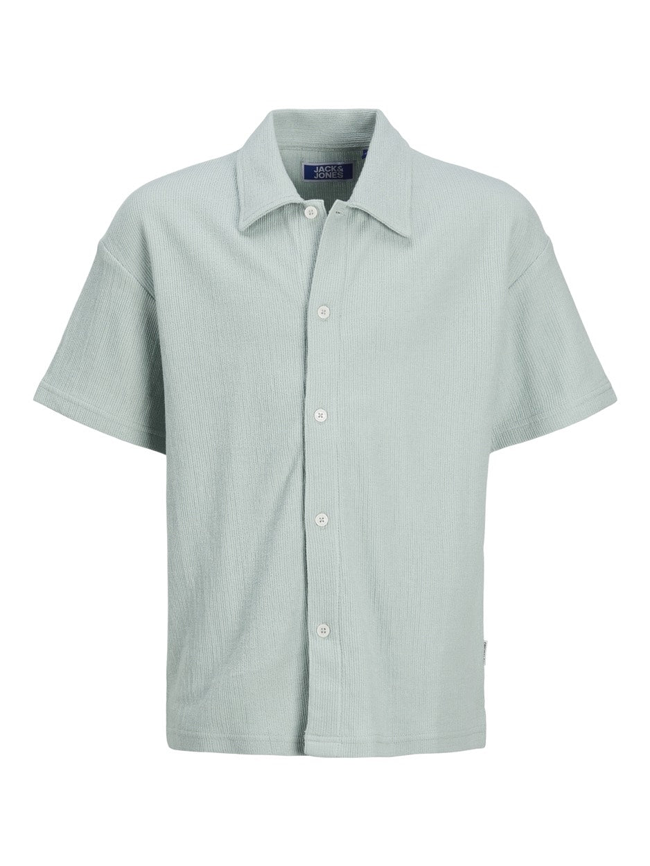 Jorjasper Button Through Shirt Ss J - Lichtblauw