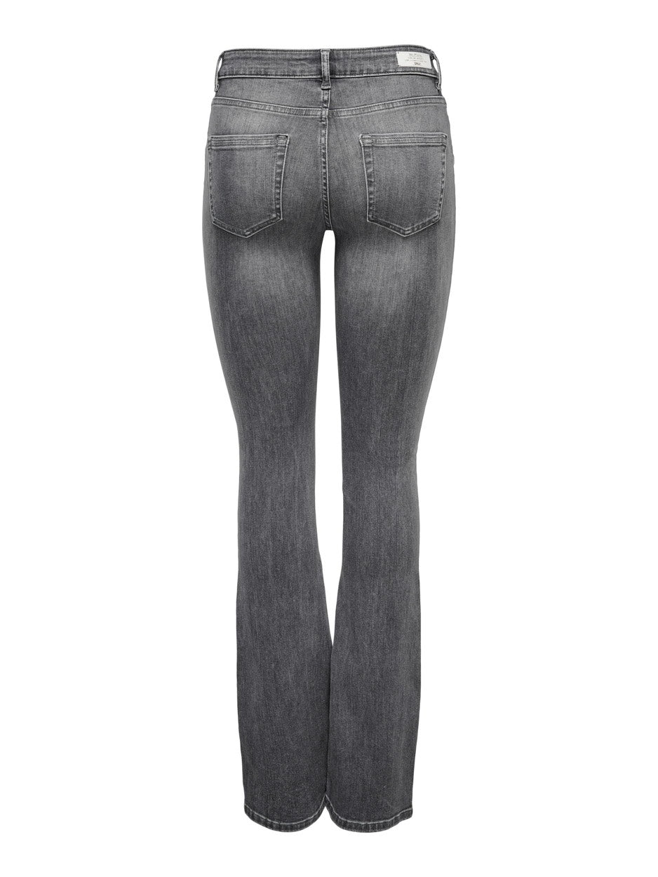 Onlblush Life Mid Flared Tai0918 - Grey Denim