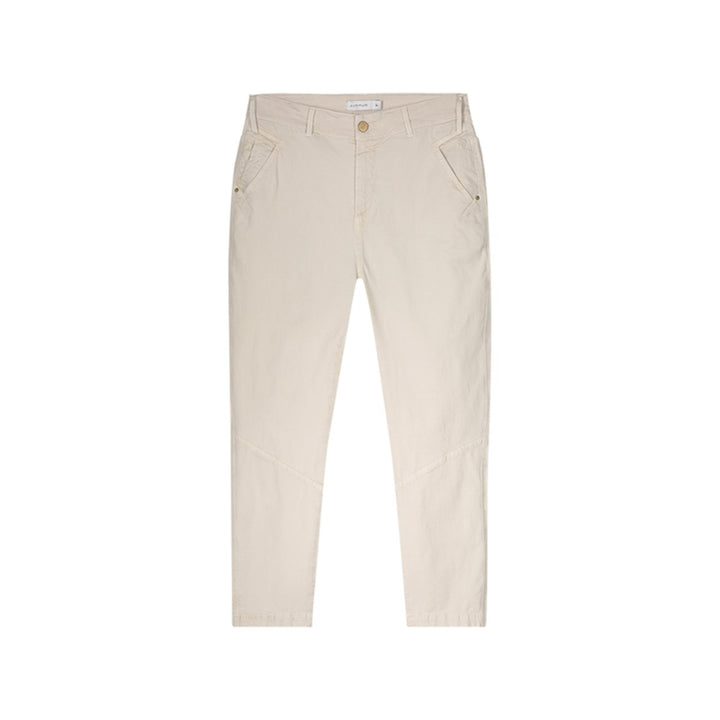 Straight Pant Rough Twill - Off-white