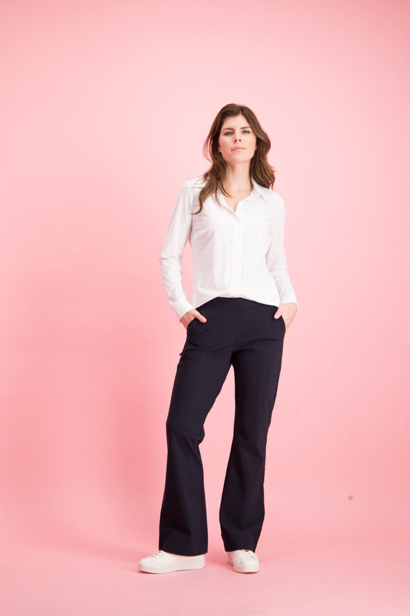 Flair Bonded Trousers - Navy