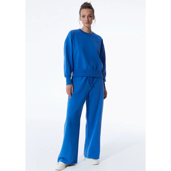 Sweat Pant Straight; %95 Co-%5 Ea; L00; 241; Coj Denim - Blauw