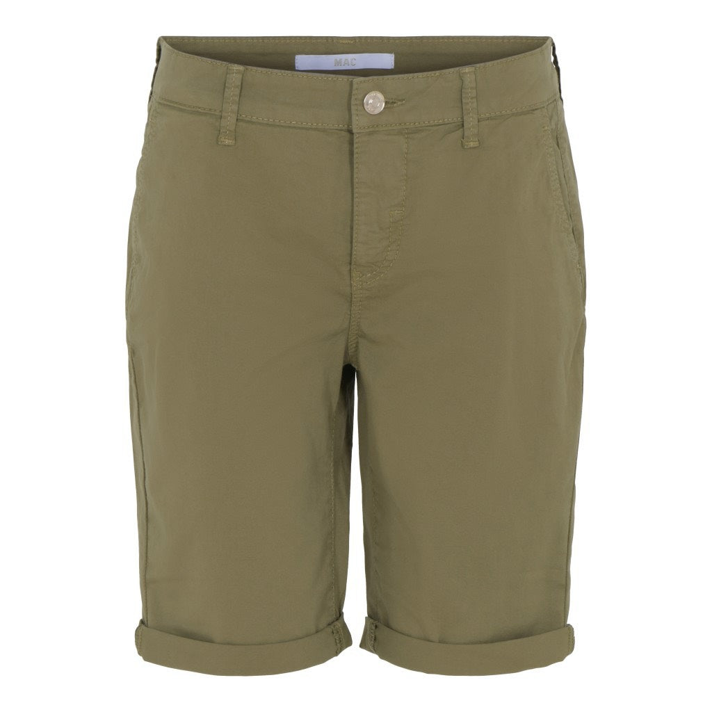 Mac Jeans - Chino Shorts, Fade Out Gabardine - Army