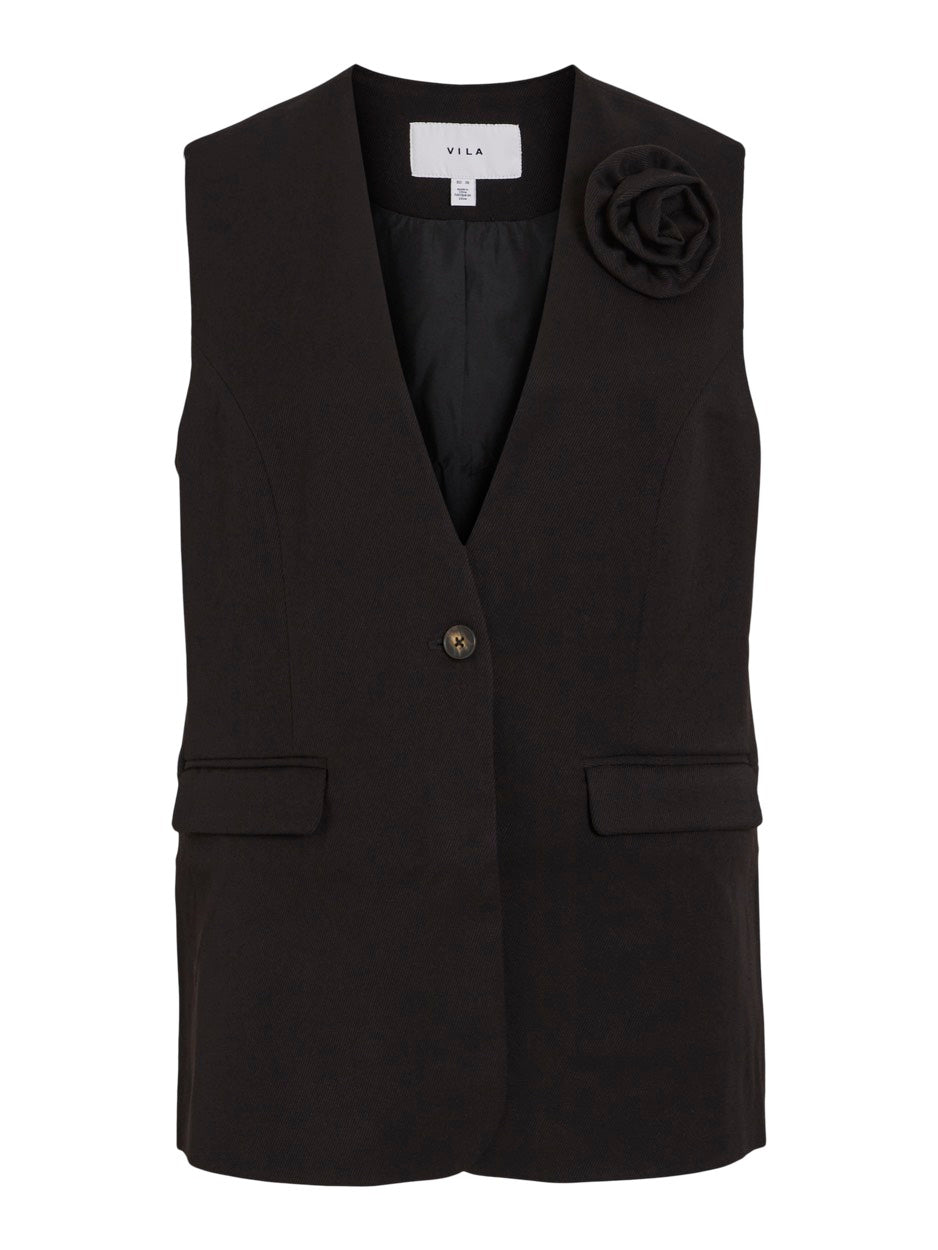 Vimacy Tailored Waistcoat - Zwart