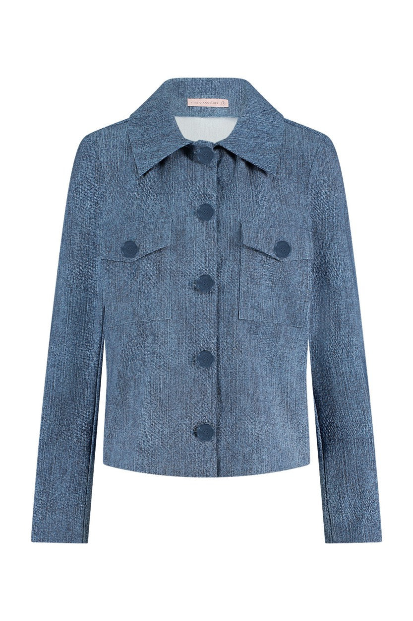 Claire Jeans Jacket - Blue Denim