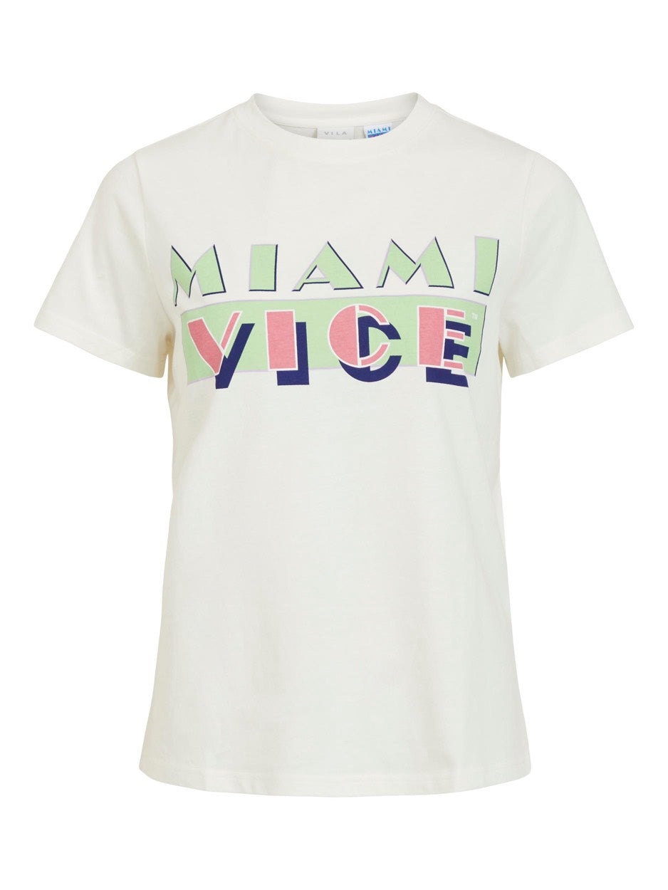 Vipure Miami Vice Ss Top - Wit