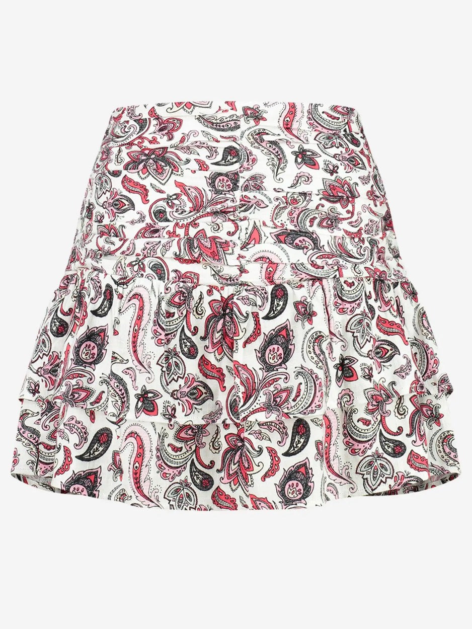 Baisha Skirt - Wit Dessin