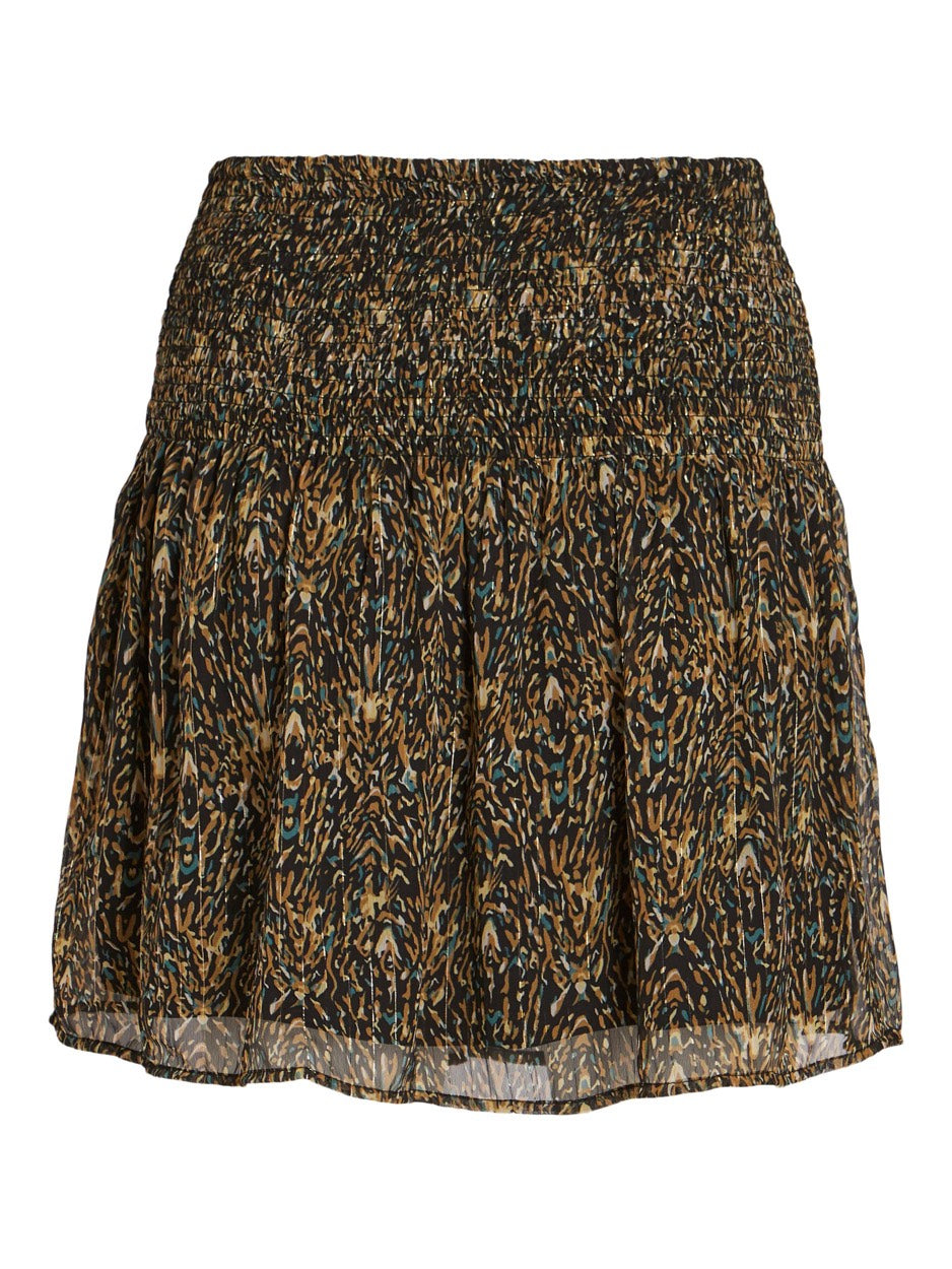 Viuminia Hw Short Smock Skirt - Groen Dessin
