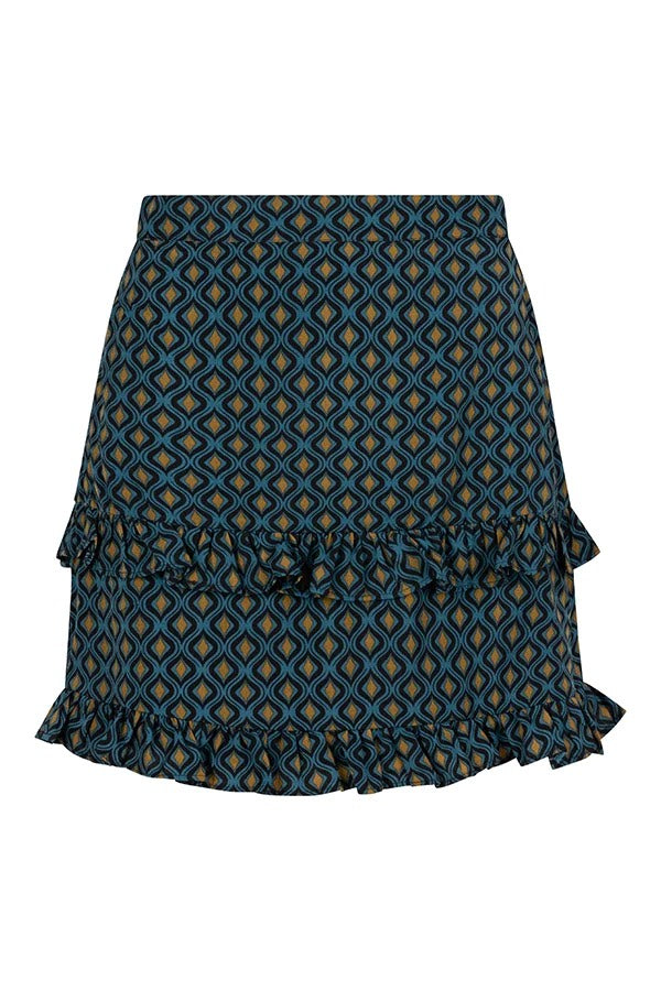 Skirt Silvana - Blauw Dessin