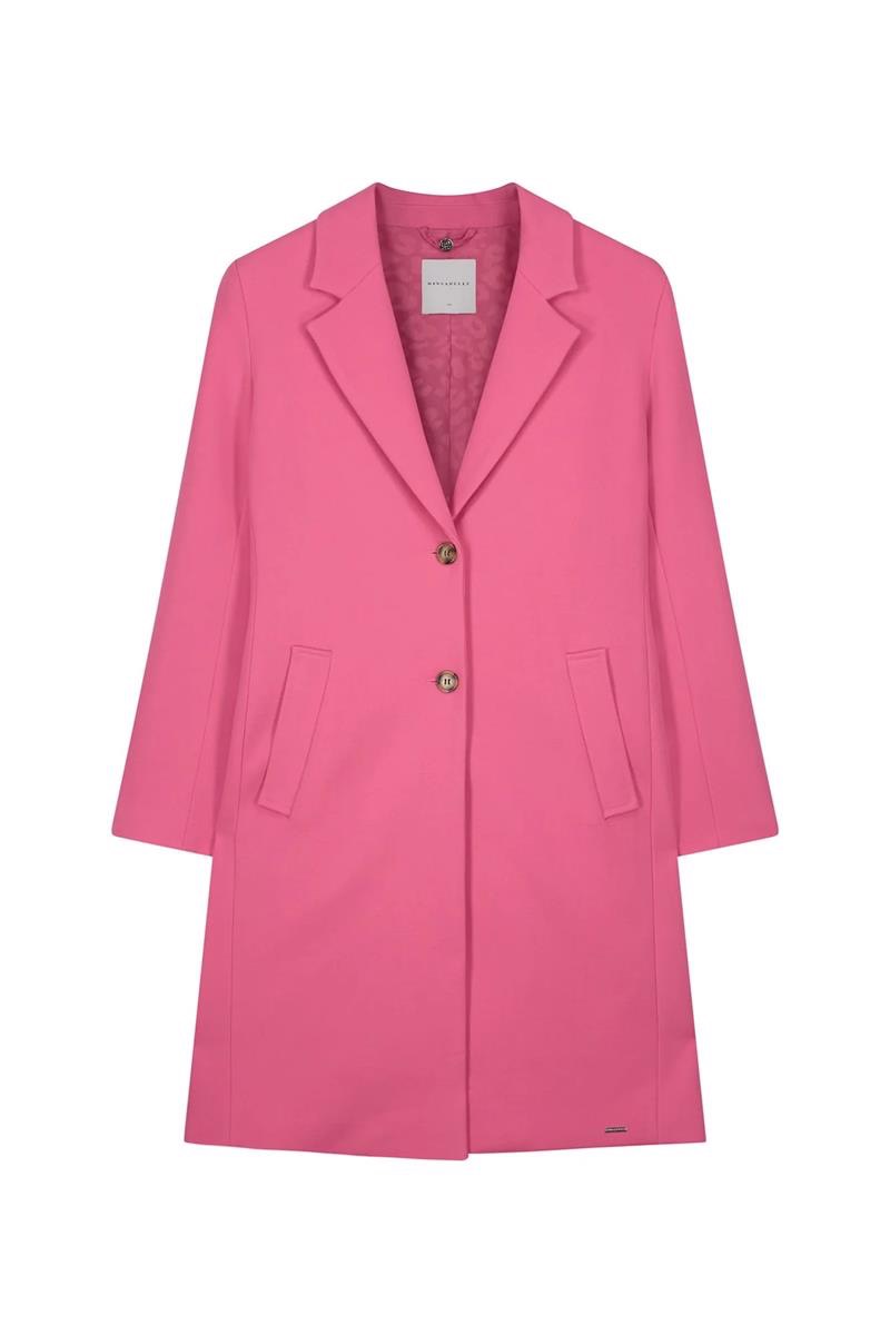 Single Breasted Coat - Roze