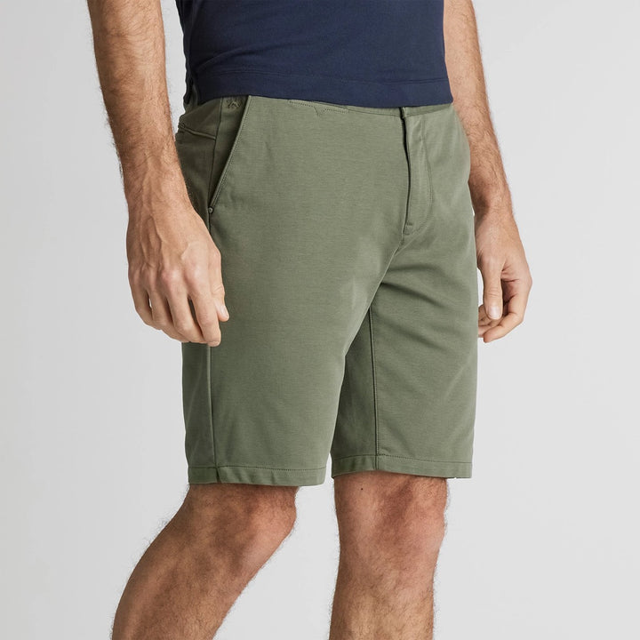 Chino Shorts Twill Structure Jerse - Groen Dessin