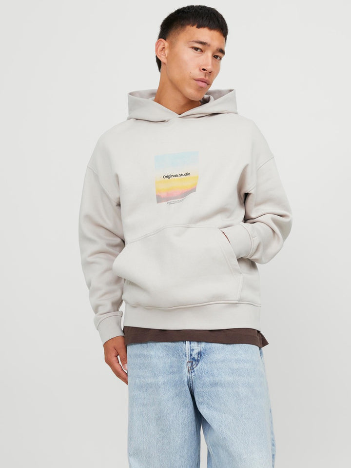 Jorvesterbro Aqua Sweat Hood Ln - Beige