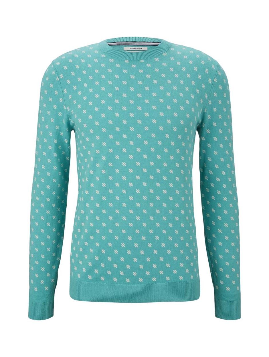 1026327 Printed Sweater - Mint