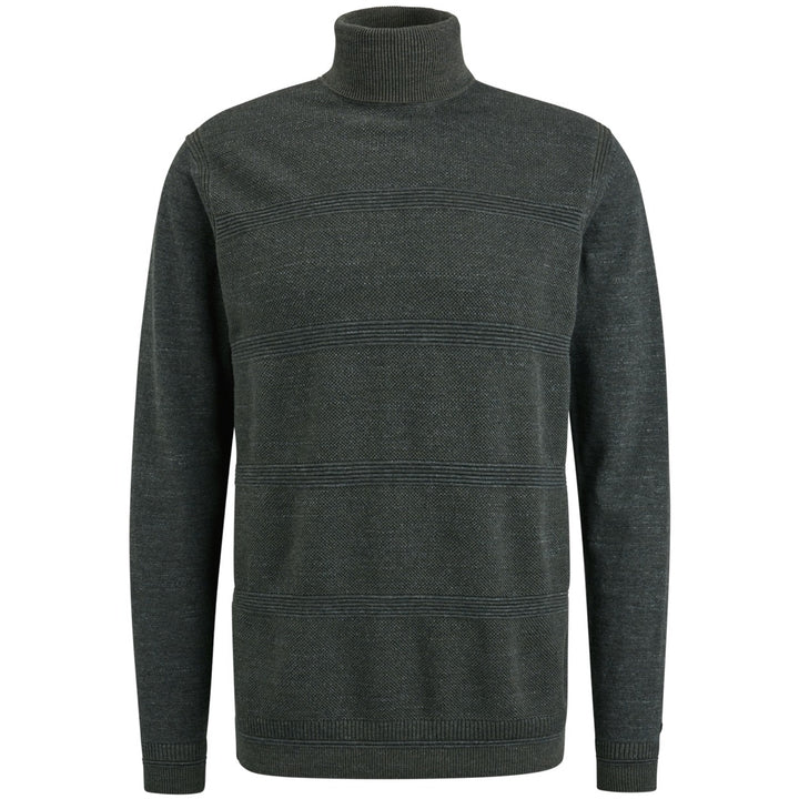 Roll Neck Cotton Heather Plated Ro - Grijs Dessin