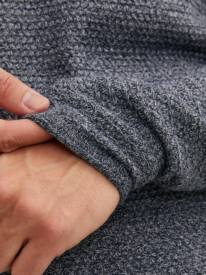 Jprblumiguel Knit Crew Neck Noos - Blauw Melee