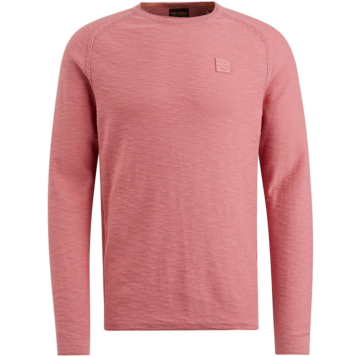 R-neck Linen Blend - Oud Roze