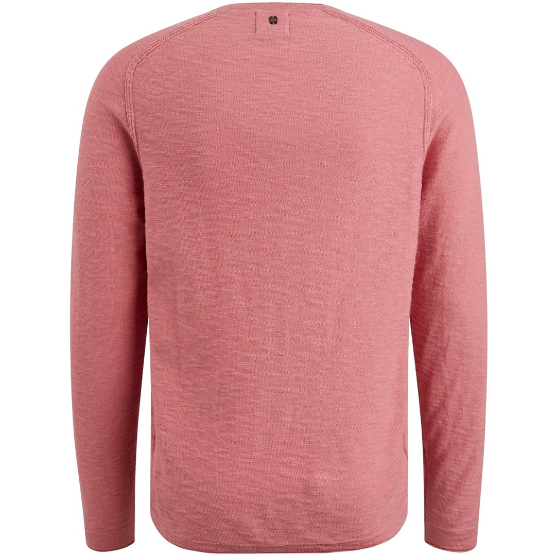 R-neck Linen Blend - Oud Roze
