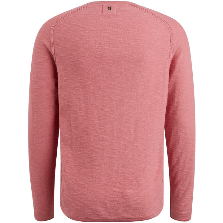 R-neck Linen Blend - Oud Roze