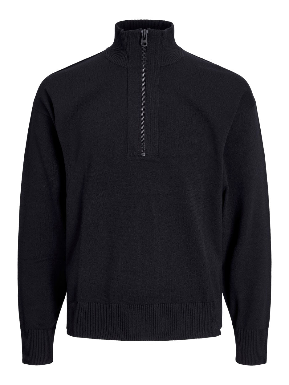 Jcocollective Knit Half Zip - Zwart