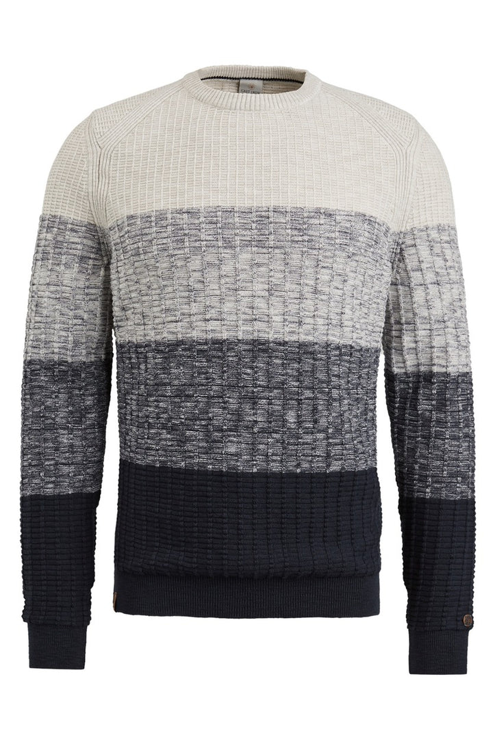 Crewneck Casual Stripe Crewneck - Grijs Dessin