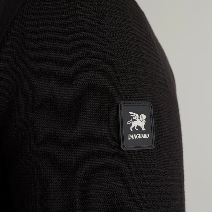 Zip Jacket Cotton Modal - Zwart