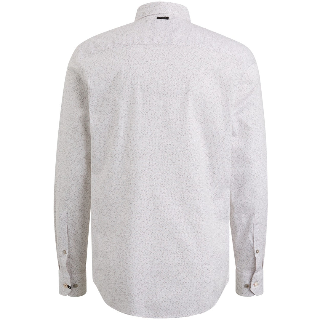 Long Sleeve Shirt Print On Poplin - Ecru Dessin