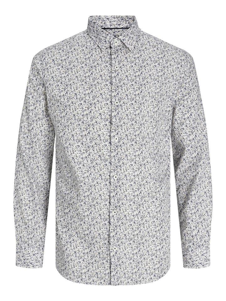 Jprblanordic Print Shirt L/s Sn - Ecru Dessin