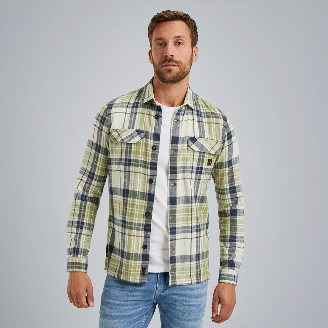 Long Sleeve Shirt Ctn Yd Check - Groen Dessin