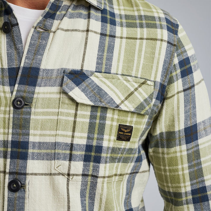 Long Sleeve Shirt Ctn Yd Check - Groen Dessin