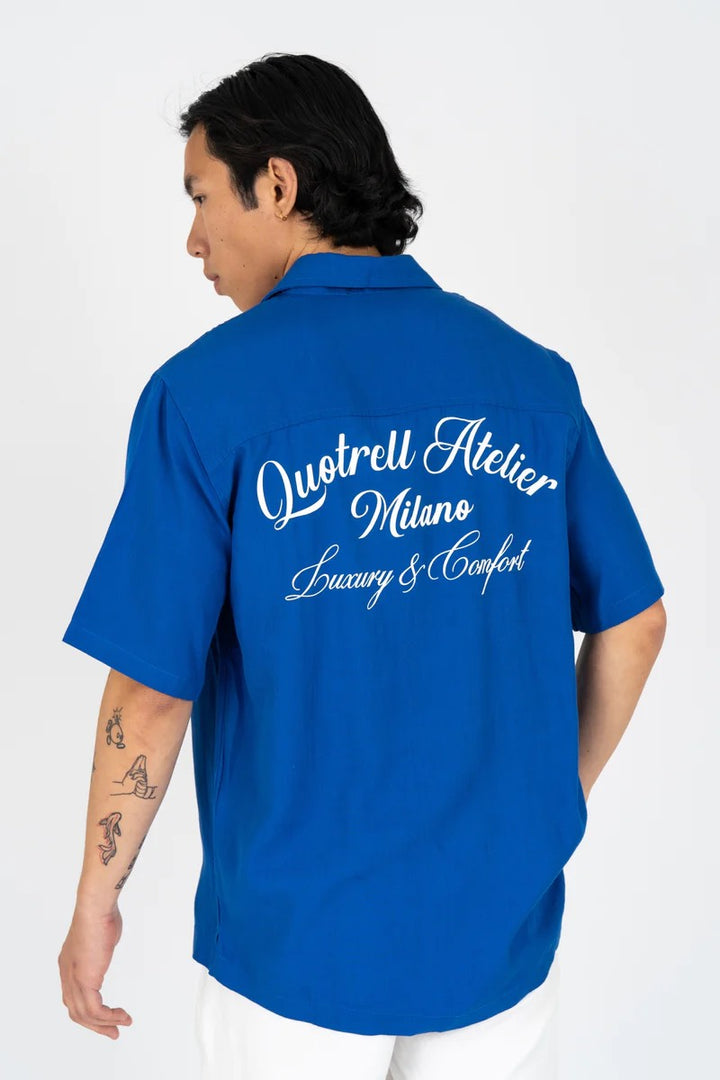 Atelier Milanon Cotton Shirt - Kobalt