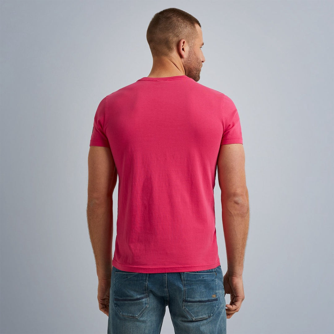 Short Sleeve R-neck Single Jersey - Framboos
