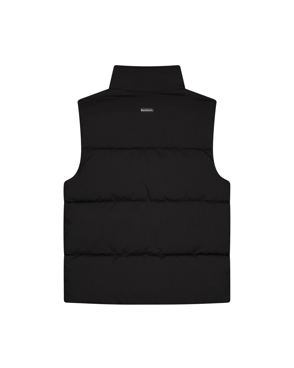 Crinkle Padded Vest - Zwart