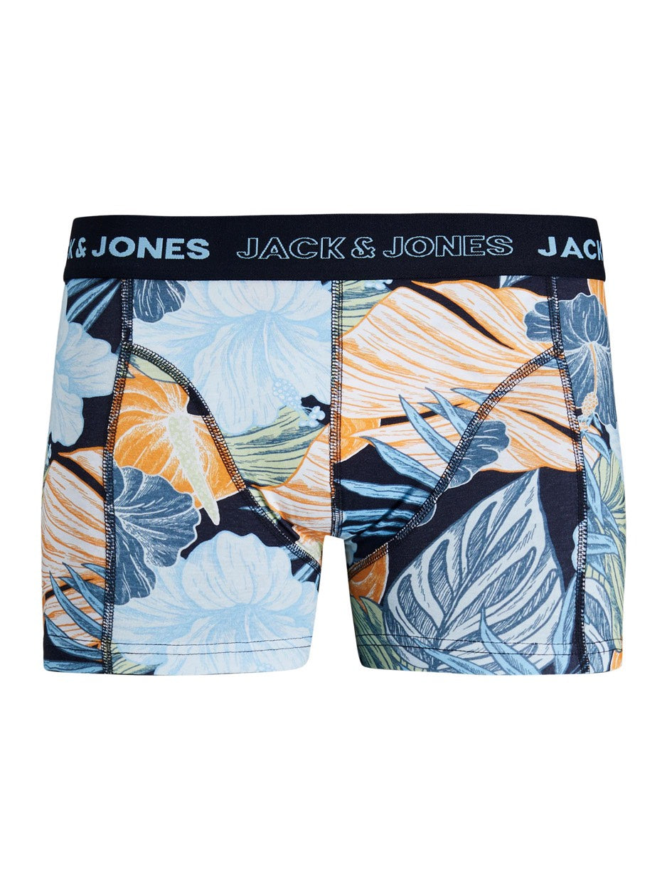 Jacsummer Leaf Trunks Sts - Blauw Dessin