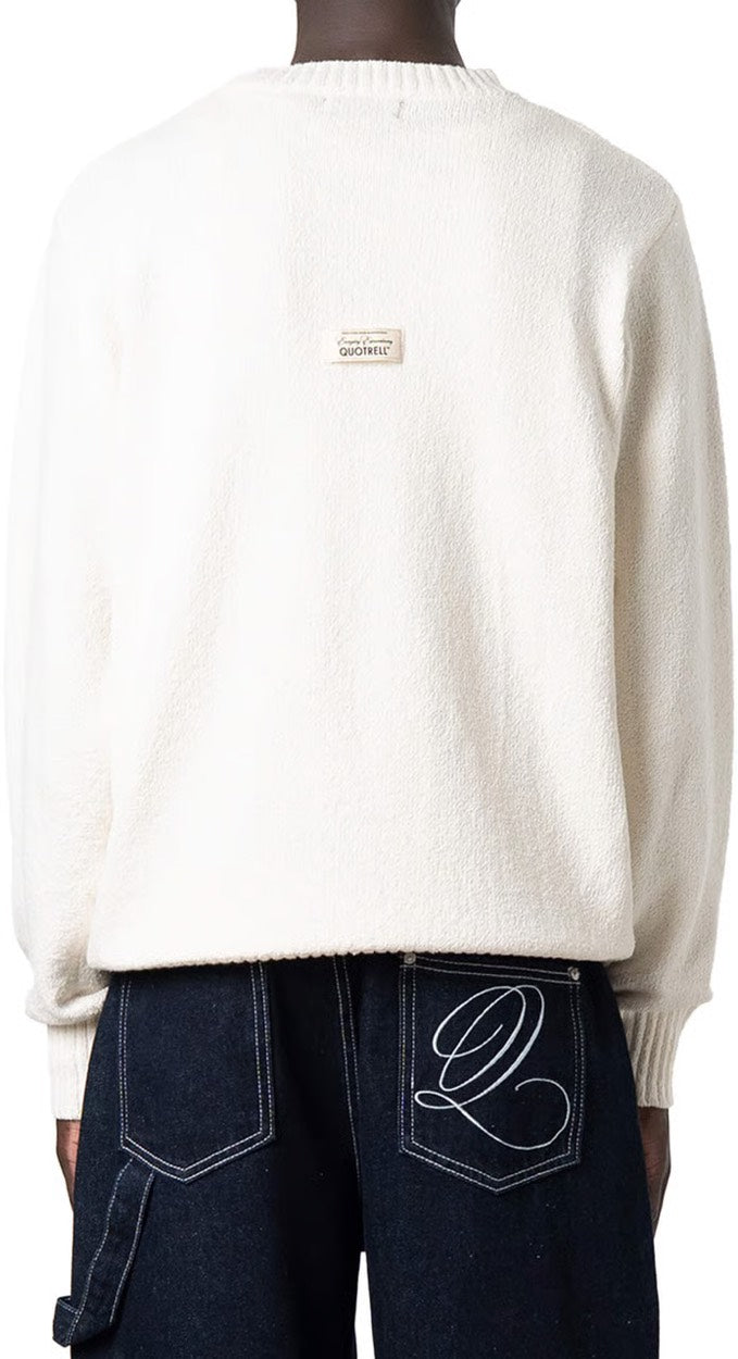 quotrell KW006 trui heren ecru – trendy en comfortabel