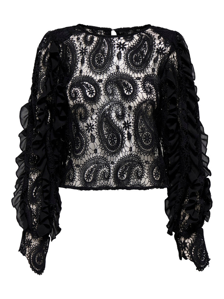 Only Hallie top zwart – dames