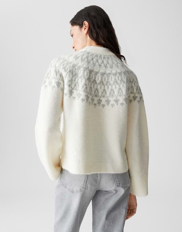 Opus Porway trui dames off-white