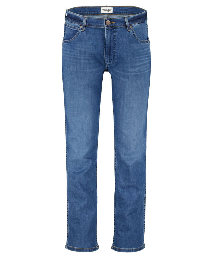 Wrangler heren jeans regular-straight fit – blue denim - 34