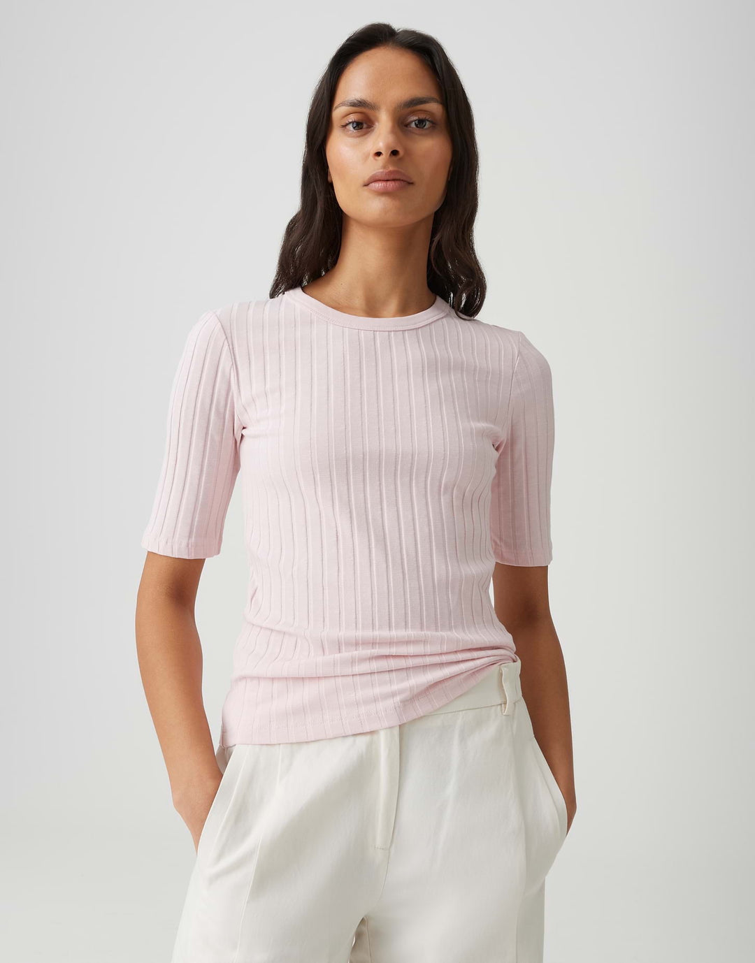 Opus Savka T-shirt roze – dames